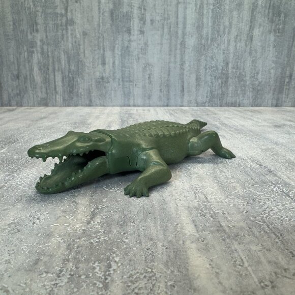 PLAYMOBIL Crocodile Alligator Green Creature Animal 1998 9” - Picture 1 of 10